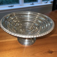 Empire Sterling Weighted Compote with Pierced Rim and Gadroon Border — listing 4