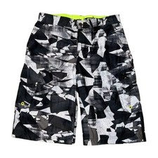 Zero Posur Swimwear Navy Blue & Pink Swim Shorts, Size Large — listing 3