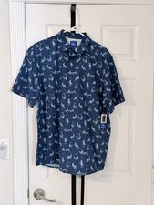 Guy Harvey Classic Collection Men's Green Check Button-Down Shirt — listing 5