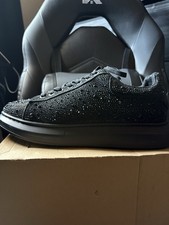 Steve Madden Red Rhinestone Crystal Embellished Platform Sneakers — listing 6