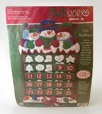 Feltworks Snow Friends Advent Calendar Felt Applique Kit #8118 — listing 2