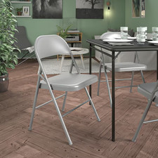 Pair of Cosco Vintage Padded Folding Chairs, Green Frame with Southwestern Stripe Upholstery