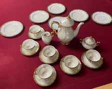 Seyei Fine China Silver-White Bamboo Service for 6 Tea Set, 21 Pieces — listing 6