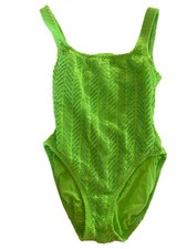 Vintage 1950s Catalina 'Masterpiece' Silver Lamé Chevron One-Piece Bathing Suit with Conmar Zipper — listing 5
