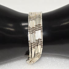 Milor Sterling Silver Multi-Strand Snake Chain Bracelet, 7 inch — listing 4