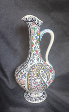 Gien Faience Renaissance-Style Bleu Lapis Pitcher with Grotesque Decoration — listing 5