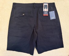 Gap Men's Flat Front Chino Shorts, Black, Size 40 — listing 3