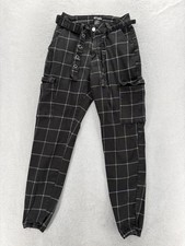 Hot Topic Black Wash Denim Cargo Pants with D-Ring Hardware, Size 36x32 — listing 2