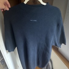 TravisMathew Men's Gray Waffle-Knit Long Sleeve Crewneck Shirt (Callaway Golf Co-Brand), Size L — listing 4