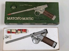 Vintage Match-O-Matic Butane Gas Match Rifle-Shaped Lighter with Original Box — listing 2