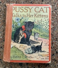 Pussy Cat Talks to Her Kittens Vintage Children's Book, Rand McNally 1943 Edition, #357 — listing 4