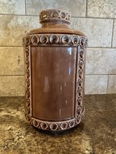 Vintage Brown Drip Glaze Redware Pottery Jardiniere Pot — listing 6