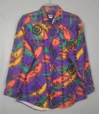 Roughrider by Circle T Vintage Western Snap Shirt, Americana Stars & Stripes Medium — listing 2
