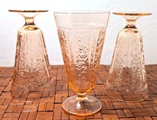 Pink Depression Glass "Sharon/Cabbage Rose" Dessert Cup — listing 2