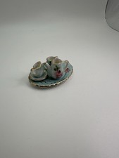 Vintage Hand-Painted Porcelain Miniature Tea Set with Floral Rose Decoration — listing 4