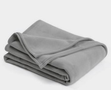 Vellux Original Plush Blanket, Twin Size (66x90 in), Blue - New Sealed in Package