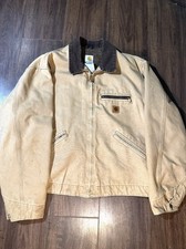 Vintage Carhartt Detroit Style Blanket-Lined Work Jacket, Dark Green, Men's Large — listing 6
