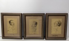 Original Caricature Drawing of Boy Playing Football, Signed Vincent — listing 6