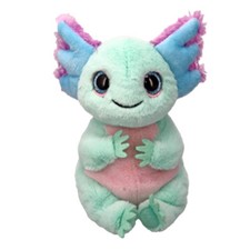 TY Beanie Bellies Axolotl Plush Holding Heart, Pink with Tag