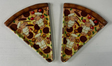 Deborah Mallow Pizza Slice-Shaped Melamine Serving Trays, Set of 3 — listing 3