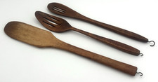 Vintage Wooden Slotted Display Rack / Card or Spoon Holder Panel