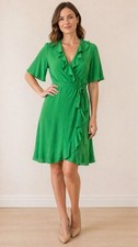 Karen Millen 90s Silk Slip Dress with Ruffle Hem, UK 10 — listing 4