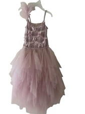 Tutu du Monde Girls' Ivory Tulle Tiered Party Dress with Pearl & Sequin Embellished Bodice — listing 3