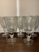 Artland Iris Hand-Blown Green Bubble Glass Wine Goblet — listing 5