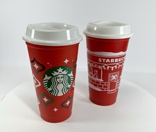 Starbucks Holiday Reusable Hot Cup 16oz with White Lid, Fair Isle Christmas Sweater Design — listing 6