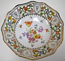 Thun (TK Czechoslovakia) Hand-Painted Floral Porcelain Bowl with Cream Rim and Gold Trim — listing 4