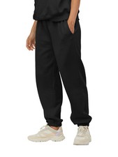 Black Cuffed Jogger Leggings with Side Pockets, No Tags — listing 2