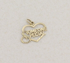 14K Gold Rolo Chain Bracelet with Pavé Diamond Heart Charm — listing 4