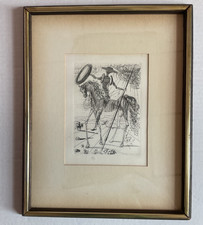 Salvador Dalí 'Don Quixote' Etching, Pencil Signed with Artist's Proof Notation, Framed — listing 5