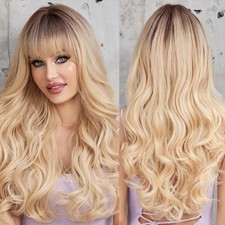 HAIRCUBE Layered Synthetic Wig for Women, Long Brown — listing 6