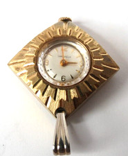 Caravelle Vintage Pendant Watch with Sunburst Textured Gold-Tone Case — listing 6