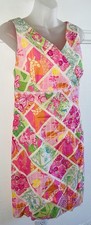 Lilly Pulitzer Patchwork Floral Print High-Waist Shorts, Size 14 — listing 2