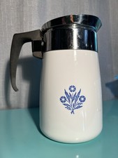 Vintage Corning Ware Blue Cornflower 9-Cup Stovetop Percolator Coffee Pot — listing 2