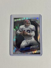 Panini Prizm Black Jim Kelly Orange Prizm Refractor /49