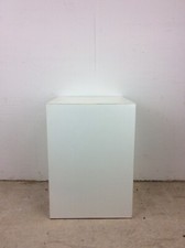 Vintage 1980s-90s Postmodern Lacquered Birch Square Pedestal End Table — listing 4