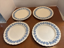 Wedgwood Queensware Embossed Grapevine Dinnerware Set, Cream on Lavender Blue