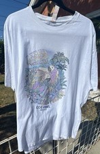 Cozumel Mexico Souvenir T-Shirt, Teal, Palm Tree Stamp Graphic — listing 4