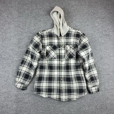 Quilted Lined Plaid Flannel Shirt Jacket (Shacket) — listing 5