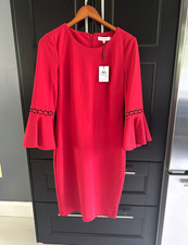 Calvin Klein Metallic Sparkle Puff-Sleeve Sheath Dress Numeric — listing 5