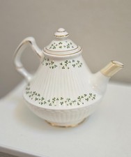 Royal Tara Fine Bone China Small Teapot with Blue Floral Pattern and Gold Trim — listing 4