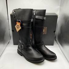Harley-Davidson Women's Tall Lace-Up Leather Moto Boots with Buckles — listing 4