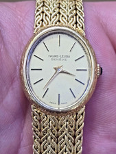 Favre-Leuba Genève Ladies 18k Gold Cocktail Watch with Integrated Mesh Bracelet — listing 3