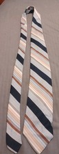 Vintage Beau Brummell Light Blue Striped Necktie — listing 4
