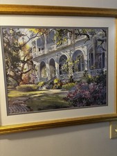 Virginia Fouché Bolton "South Battery - Charleston, S.C." Framed Watercolor Print