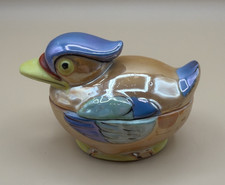Vintage Figural Duck Ceramic Lusterware Sugar Shaker / Muffineer Yes - says Japan or Made in Japan — listing 3