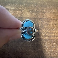 Effie Calavaza Zuni Sterling Silver Turquoise Snake Pendant Necklace, listing 5